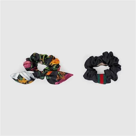 gucci scrunchie wholesale|GG Gucci chain silk scrunchie.